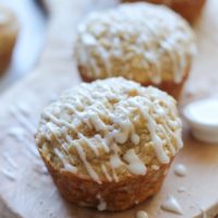 Vanilla Glazed Apple Cinnamon Muffins