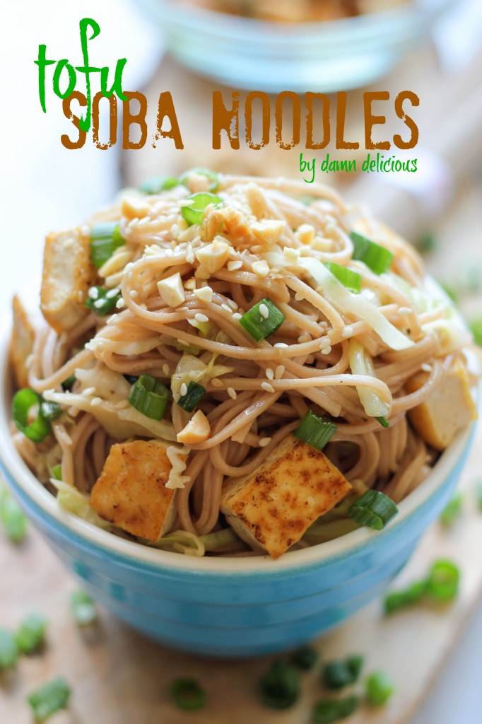 Tofu Soba Noodles - This quick and easy vegetarian noodle dish comes together in just 20 minutes!