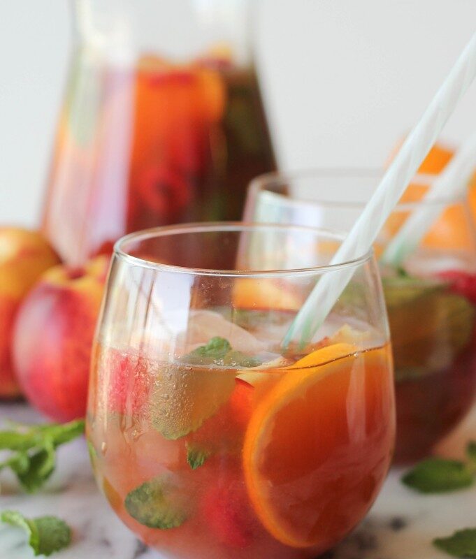 Raspberry Peach Iced Tea