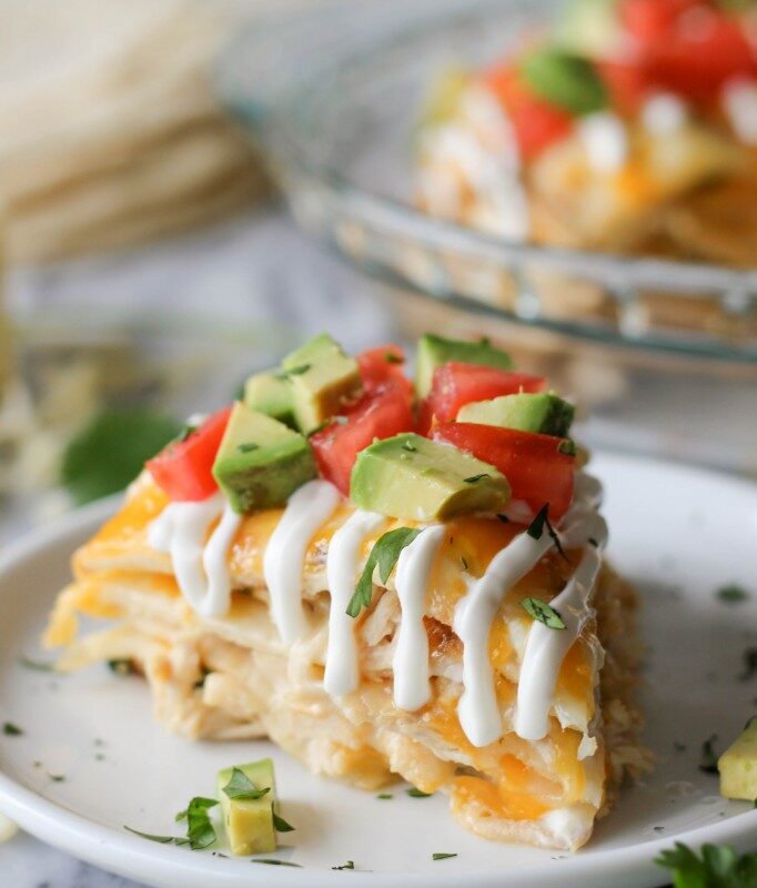 Chicken Tortilla Stack