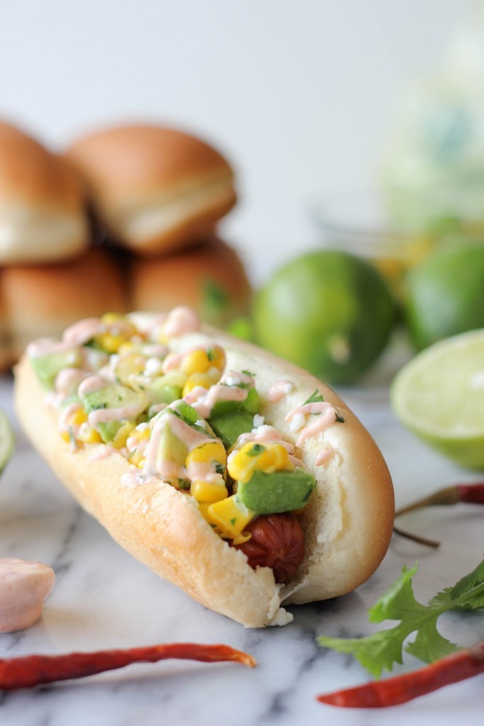 Mexican Hot Dogs with Chipotle Cream Damn Delicious
