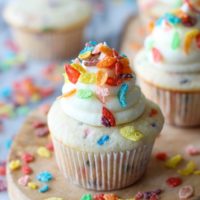Fruity Pebble Cupcakes