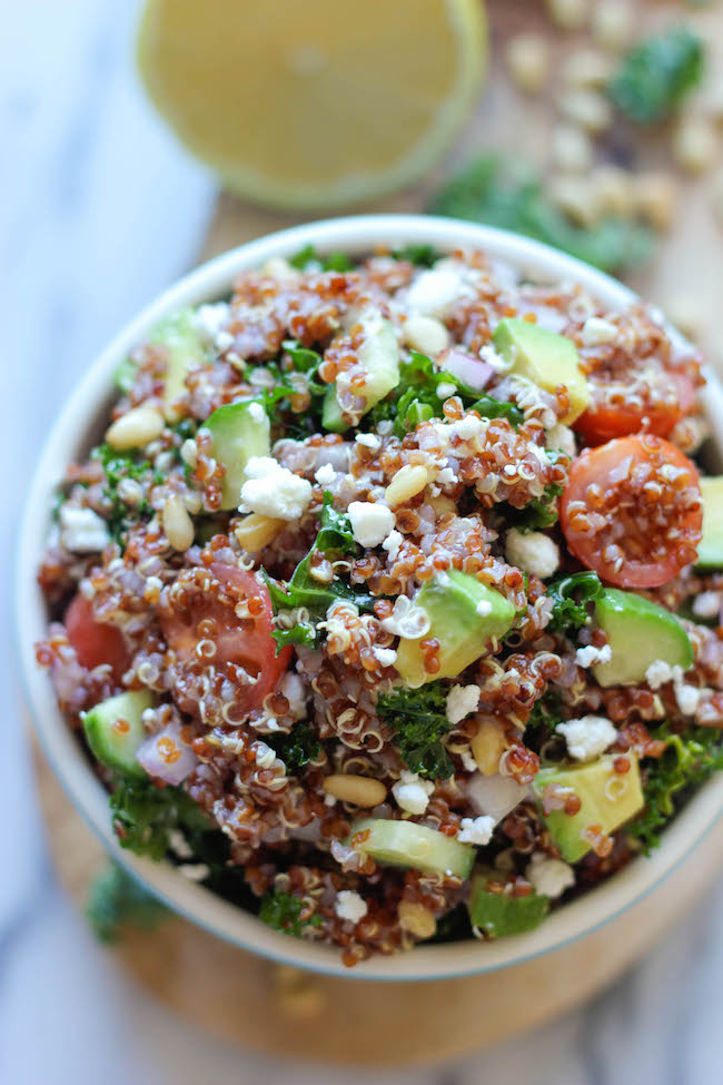 Greek Quinoa And Avocado Salad Damn Delicious