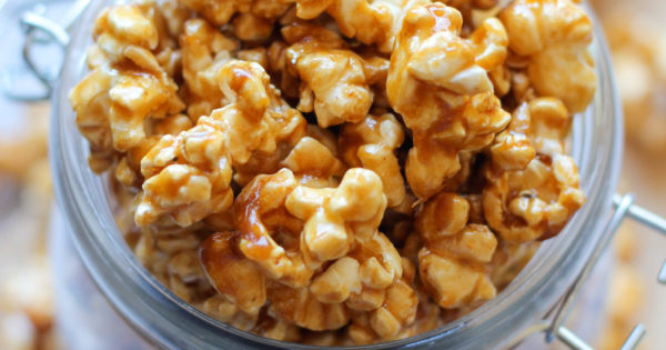 Sriracha Caramel Corn Damn Delicious