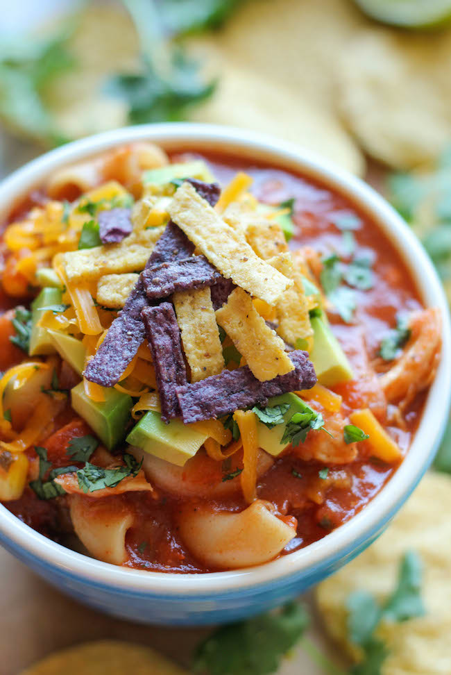 Instant Pot Chicken Tortilla Soup - Damn Delicious