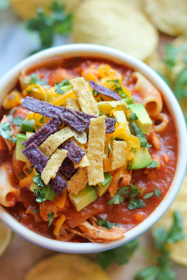 Chicken Tortilla Soup - Damn Delicious.