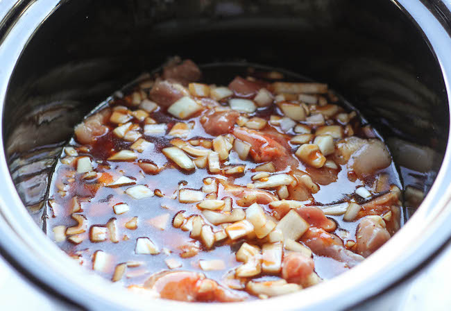 Slow Cooker Honey Garlic Chicken and Veggies - Damn Delicious