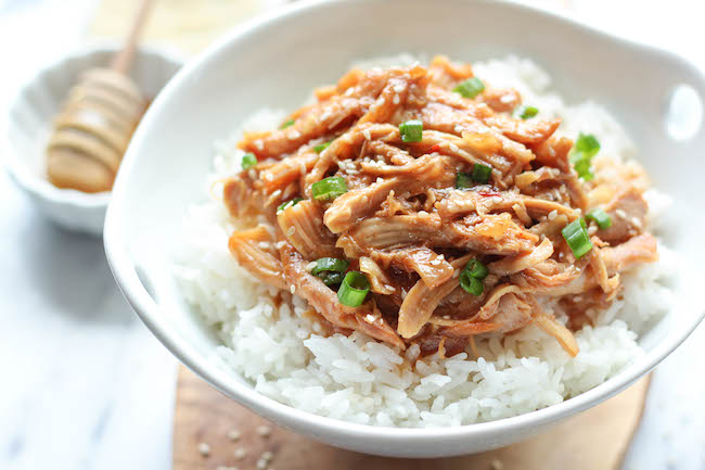 Slow Cooker Honey Sesame Chicken - The Gunny Sack