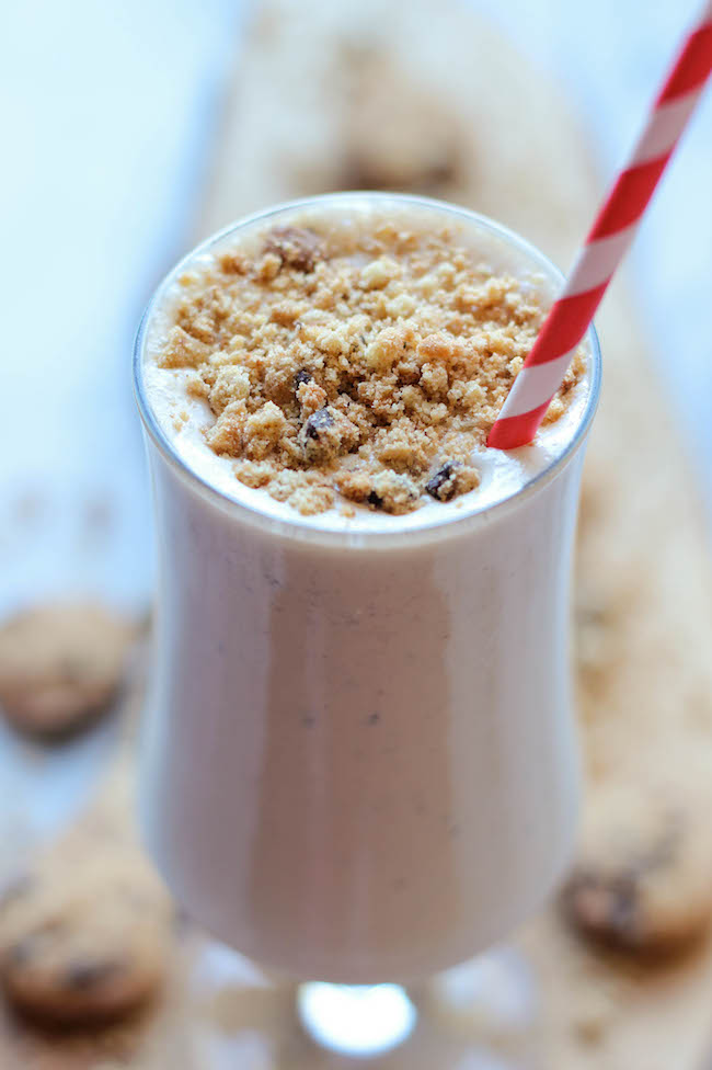 Kahlua Cookie Dough Milkshake - A super easy, 5-min boozy milkshake when you need your cookie dough fix!