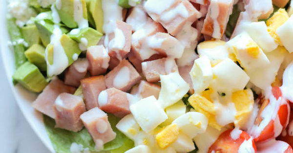 Leftover Thanksgiving Ham Cobb Salad
