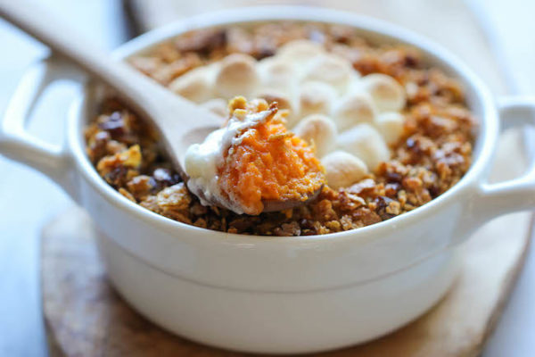 Sweet Potato Casserole - Damn Delicious