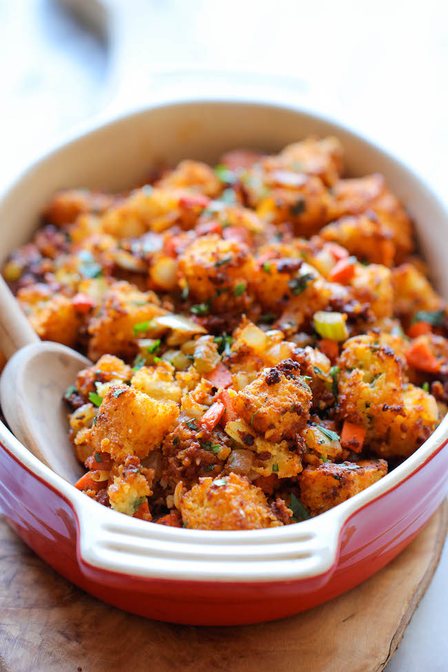 Chorizo Cornbread Stuffing