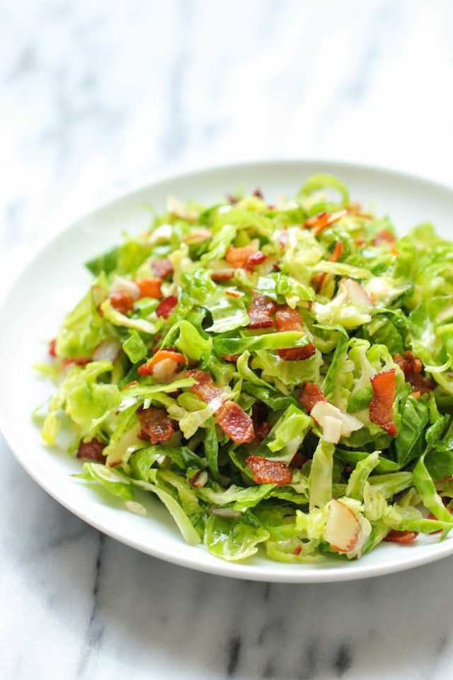 Brussels Sprouts Bacon Salad - Damn Delicious