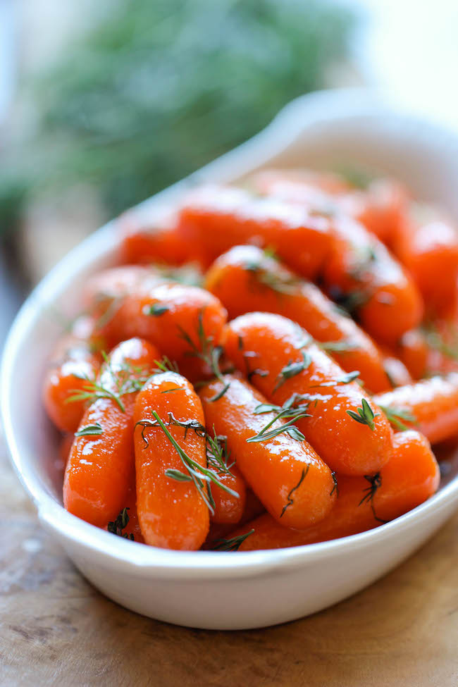 Honey Glazed Baby Carrots - Honey brings in such a pleasant sweetness to these baby carrots in this easy 15-minute side dish!