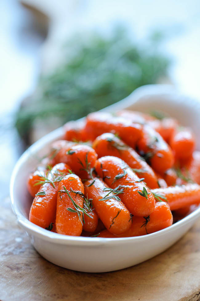 Honey Glazed Baby Carrots - Honey brings in such a pleasant sweetness to these baby carrots in this easy 15-minute side dish!
