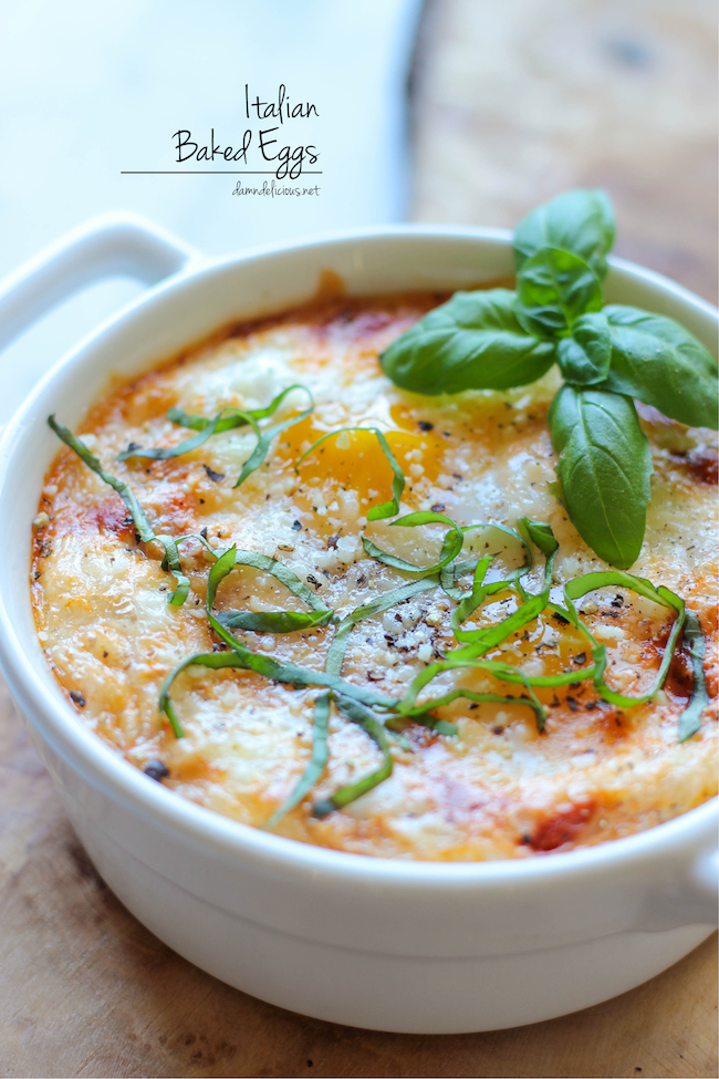 Italian Baked Eggs - Damn Delicious