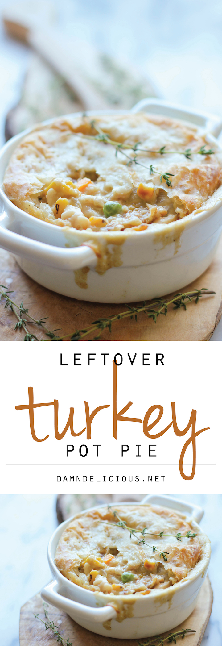 Leftover Thanksgiving Turkey Pot Pie - Damn Delicious