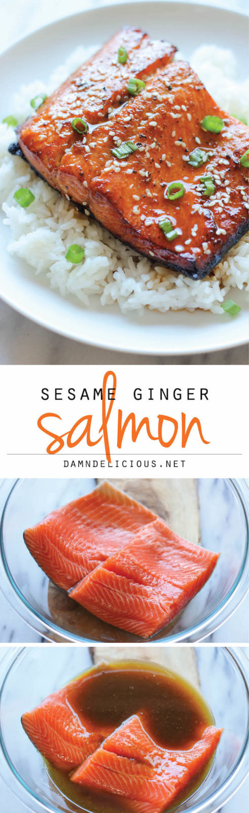 Sesame Ginger Salmon - Damn Delicious