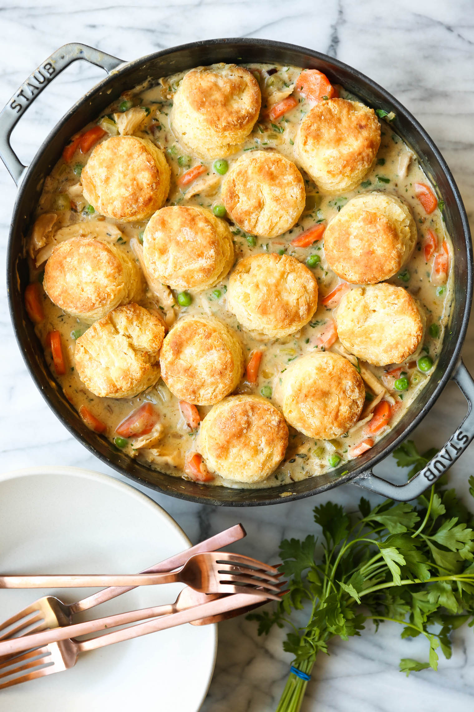 Biscuit Pot Pie - Damn Delicious