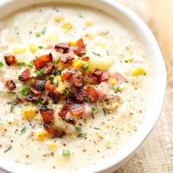 Potato Ham Chowder - Damn Delicious