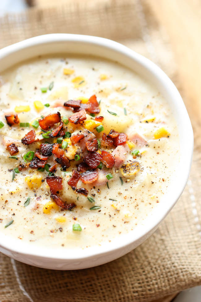 Potato Ham Chowder - Damn Delicious