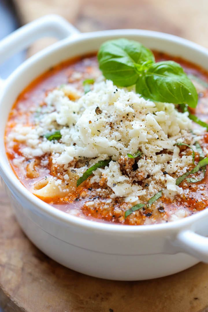 Lasagna Soup Damn Delicious