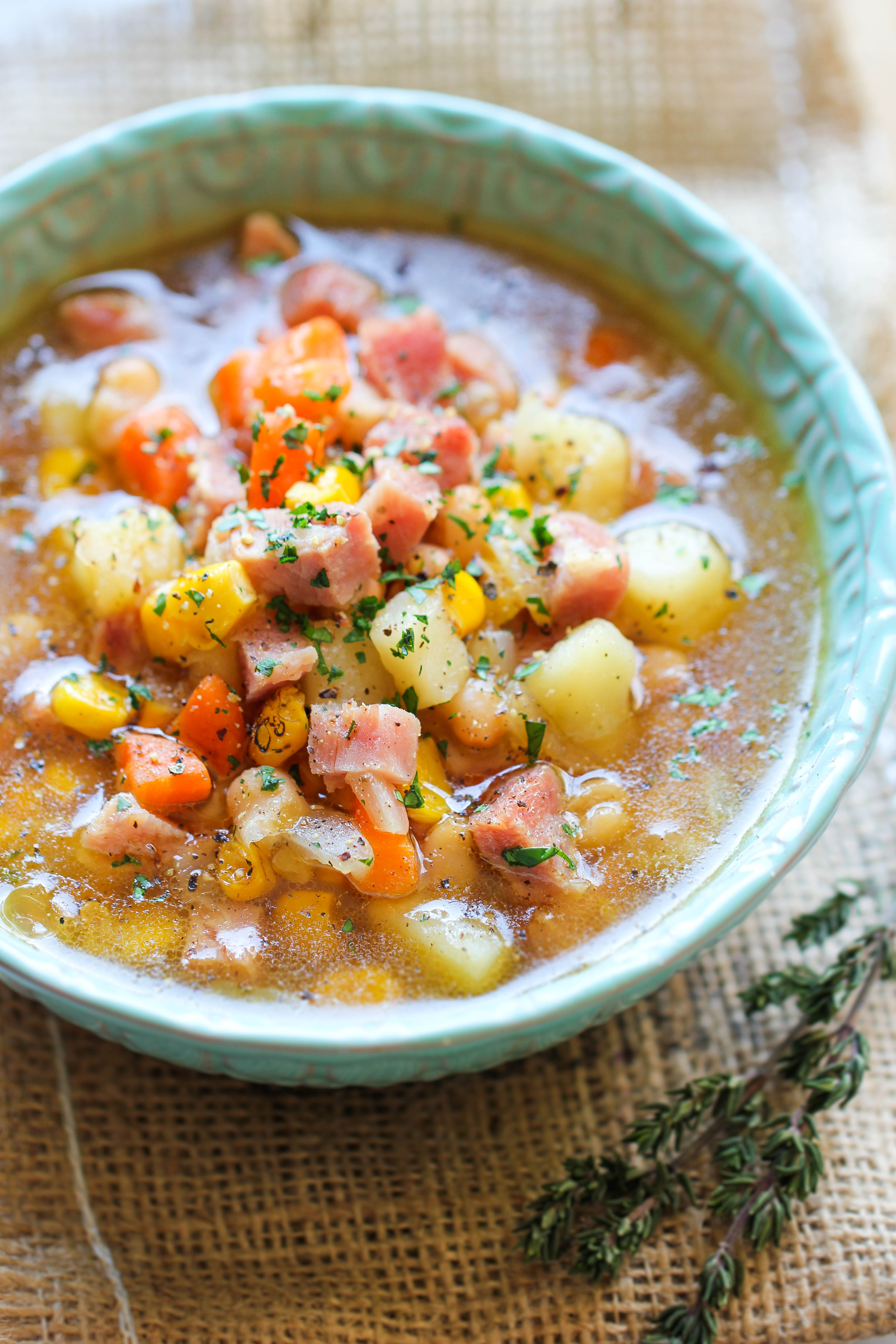 Leftover Hambone Soup - Damn Delicious