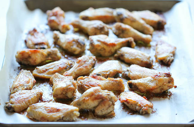 Baked Honey Sriracha Wings - An amazing combination of sweetness and spiciness in every bite, and they're baked to crisp perfection!