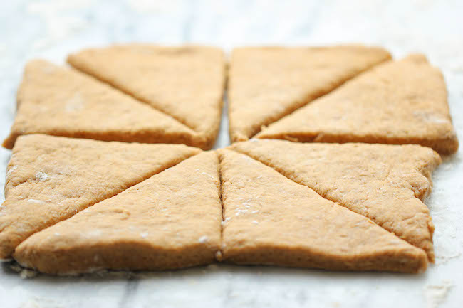 Starbucks Pumpkin Scones Copycat Recipe - These copycat scones are so easy to make and they're a million times tastier too!