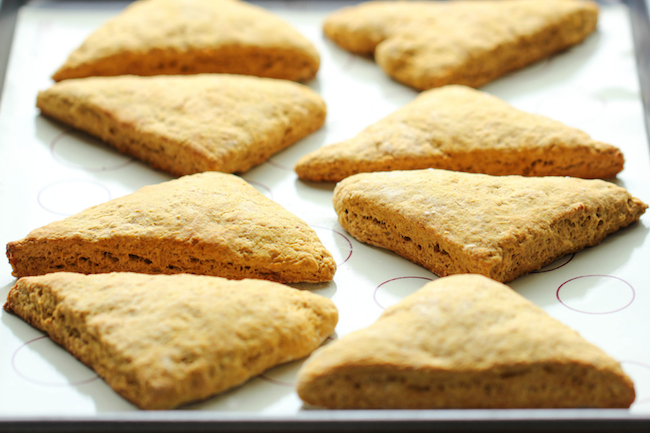 Starbucks Pumpkin Scones Copycat Recipe - These copycat scones are so easy to make and they're a million times tastier too!