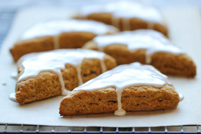 Starbucks Pumpkin Scones Copycat Recipe - These copycat scones are so easy to make and they're a million times tastier too!