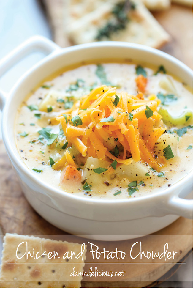 Mom's Amazing Crockpot Baked Potato Soup