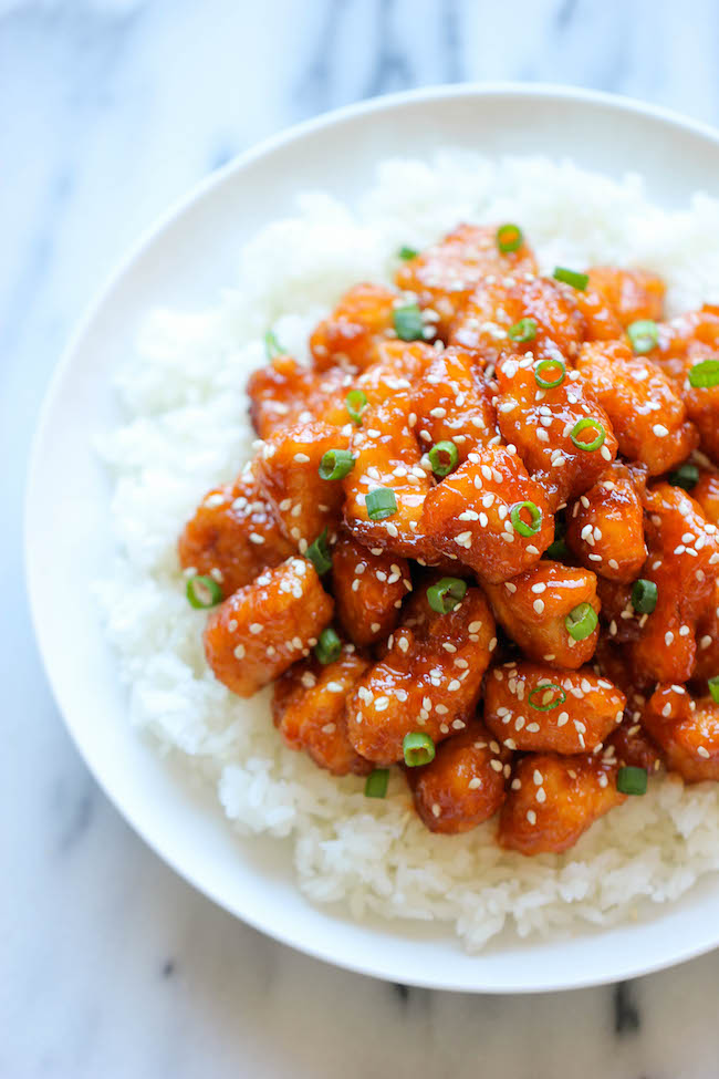 Baked Sweet and Sour Chicken - No need to order take-out anymore - this homemade version is so much healthier and a million times tastier!