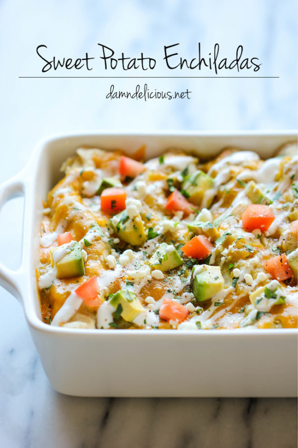 Sweet Potato Enchiladas Damn Delicious