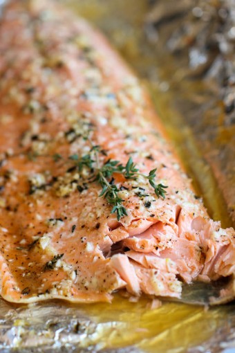 Honey Salmon In Foil - Damn Delicious