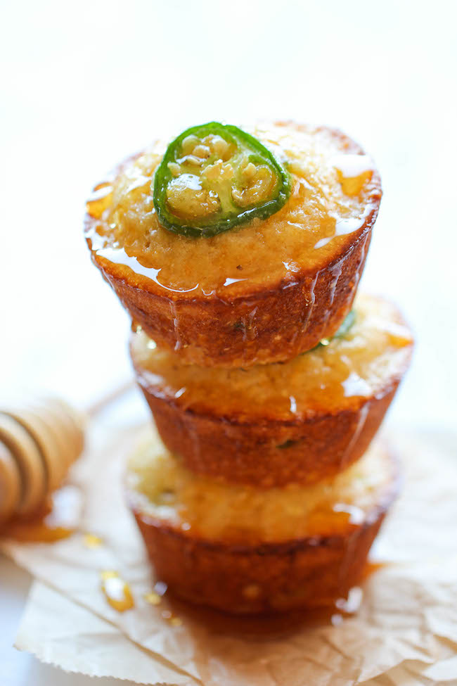 Jalapeno Cornbread Muffins - These sweet, crumbly muffins are unbelievably easy to make and incredibly addicting!