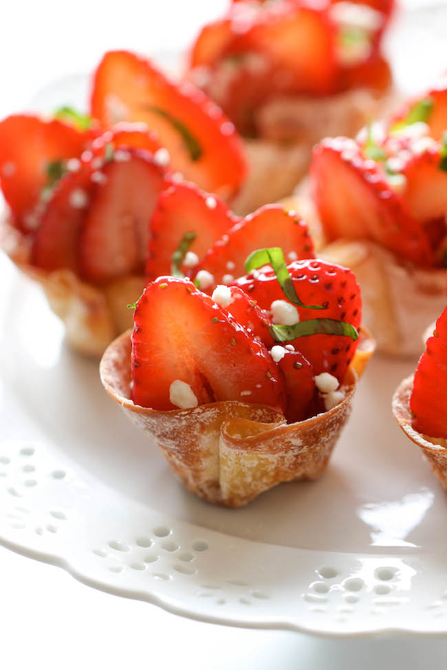 Strawberry Wonton Cups – Easy recipes