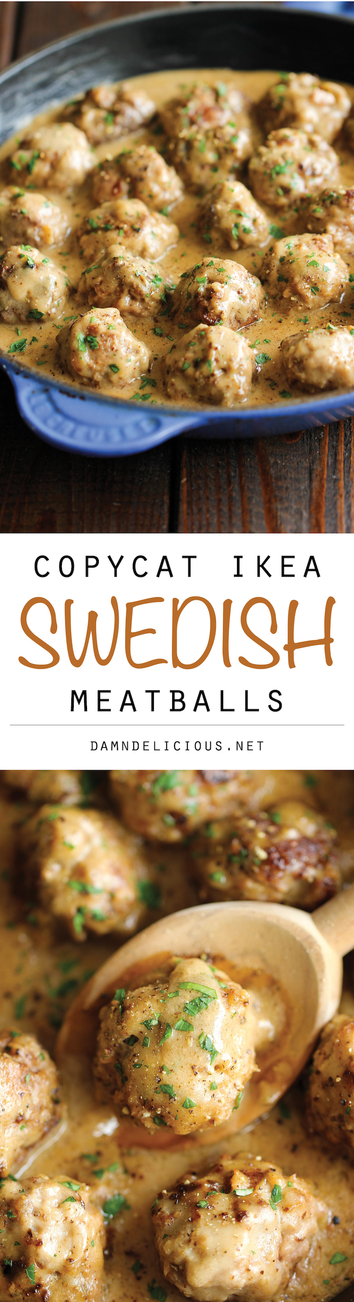 Swedish Meatballs - Nothing beats homemade meatballs smothered in a creamy gravy sauce, and they taste much better than the IKEA version!
