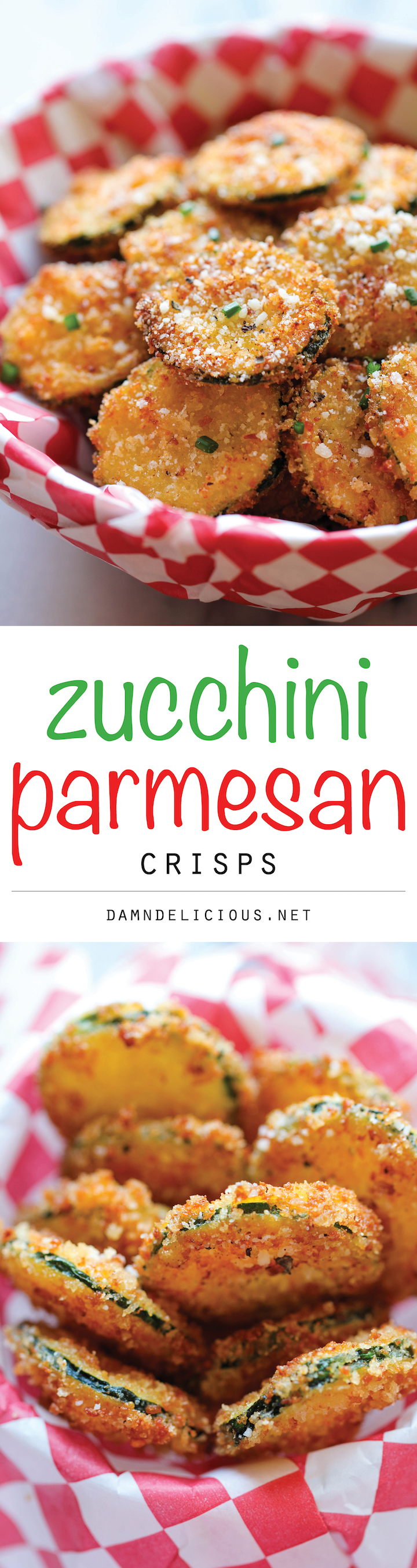 Zucchini Parmesan Crisps Damn Delicious