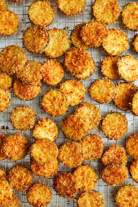 Zucchini Parmesan Crisps - Damn Delicious