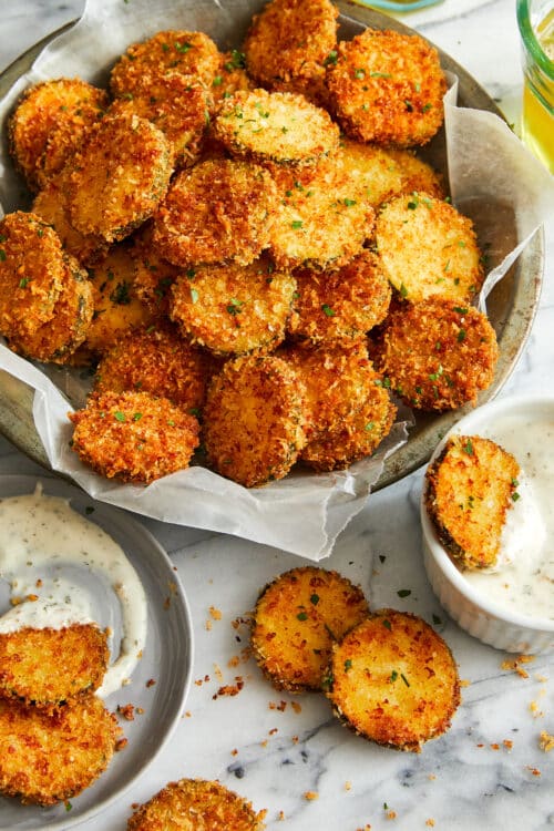 Zucchini Parmesan Crisps - Damn Delicious