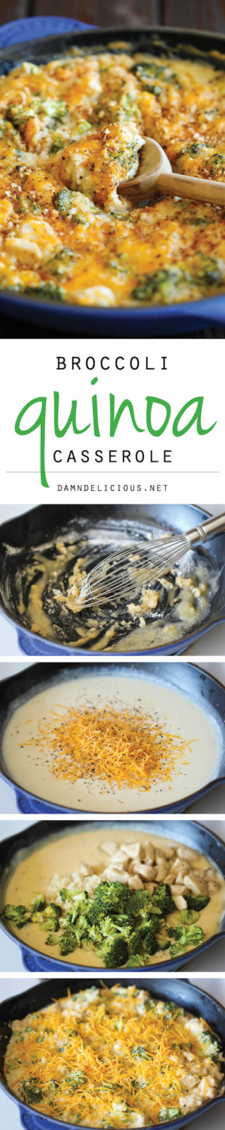 Broccoli Quinoa Casserole - Damn Delicious