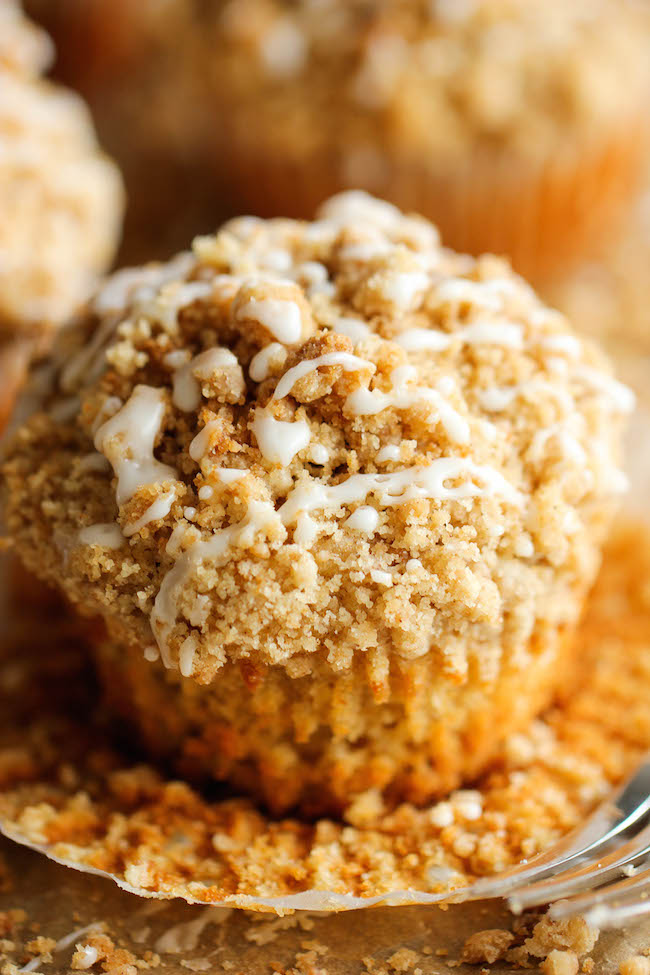 Coffee Cake Muffins - The classic coffee cake is transformed into a convenient muffin, loaded with a mile-high crumb topping!