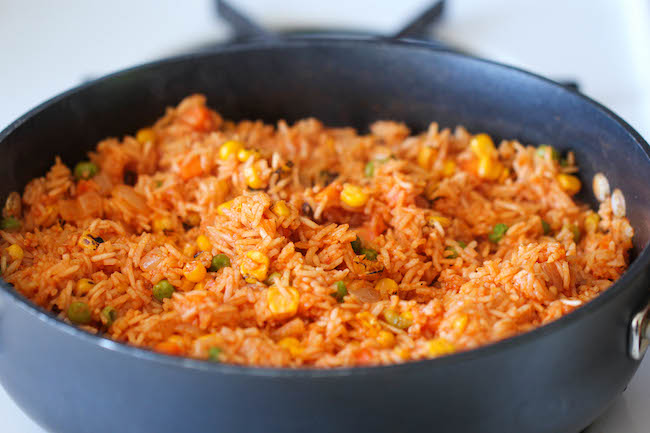 Mexican Rice - Restaurant-style Mexican rice can easily be made right at home, and it tastes a million times better too!