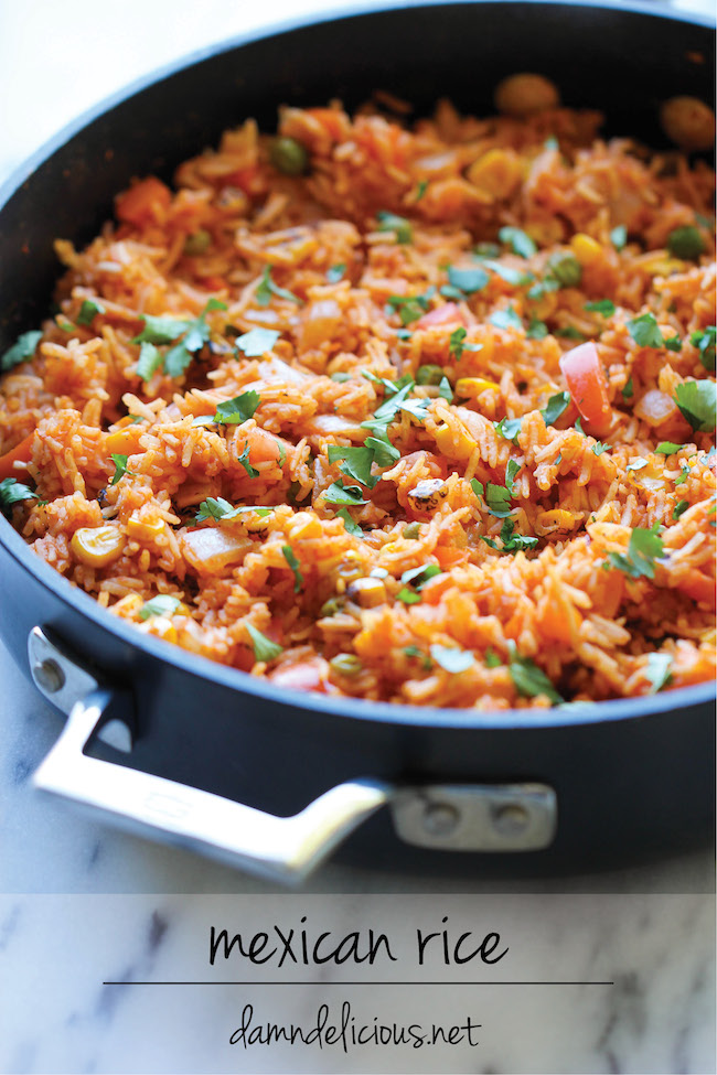 Mexican Rice - Restaurant-style Mexican rice can easily be made right at home, and it tastes a million times better too!