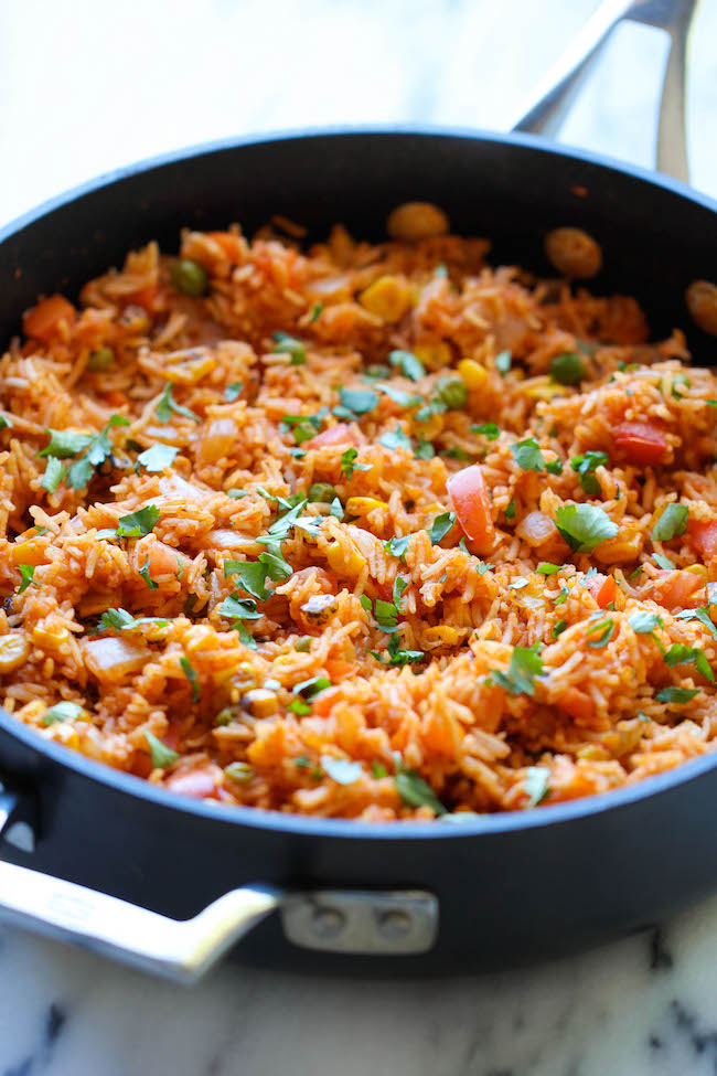 Mexican Rice - Restaurant-style Mexican rice can easily be made right at home, and it tastes a million times better too!