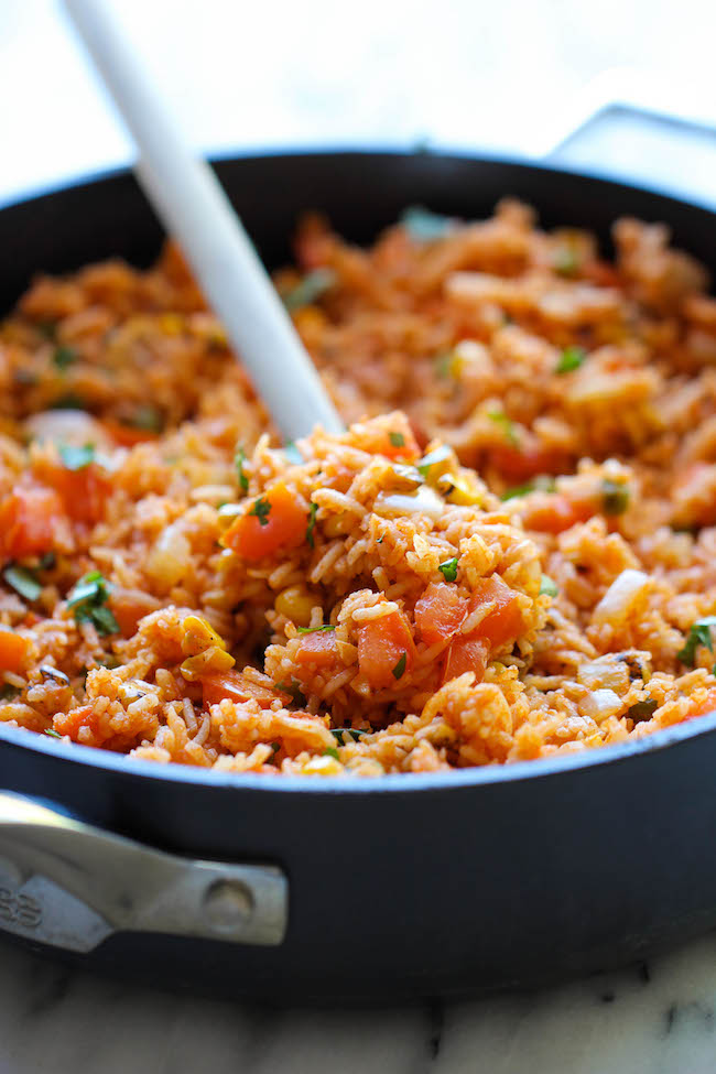 Mexican Rice - Restaurant-style Mexican rice can easily be made right at home, and it tastes a million times better too!