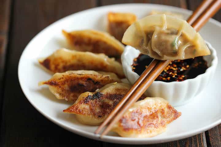 potstickers plate