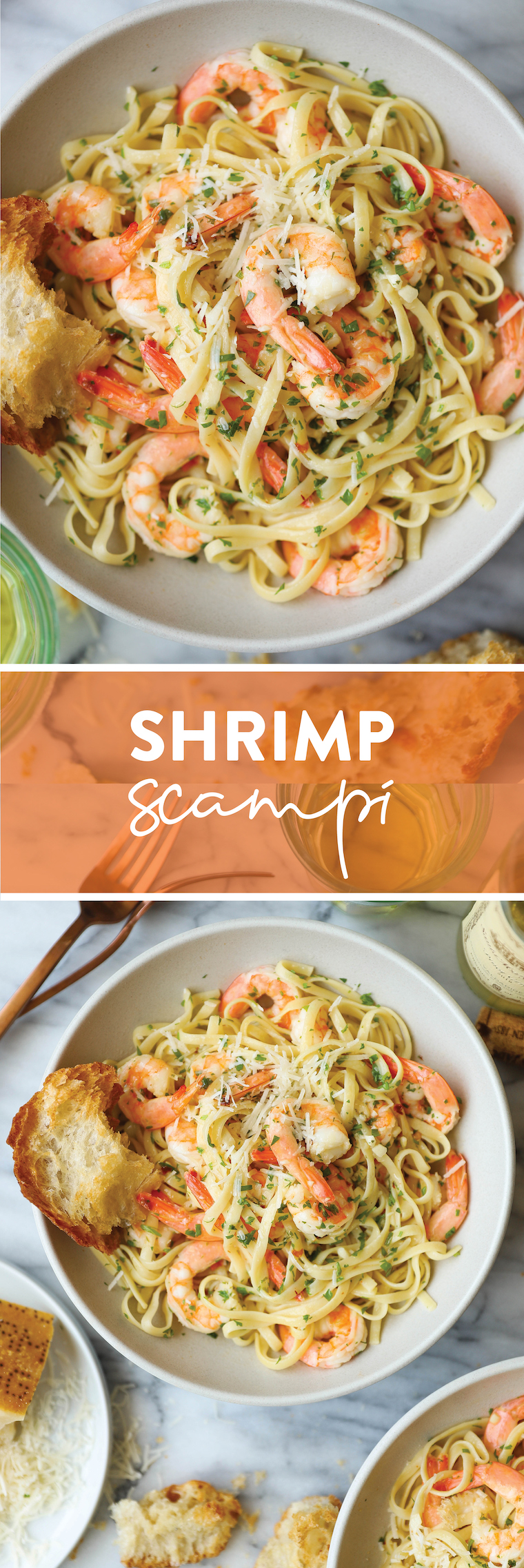 Shrimp Scampi - You won't believe how easy this comes together in just 15 minutes - perfect for those busy weeknights!