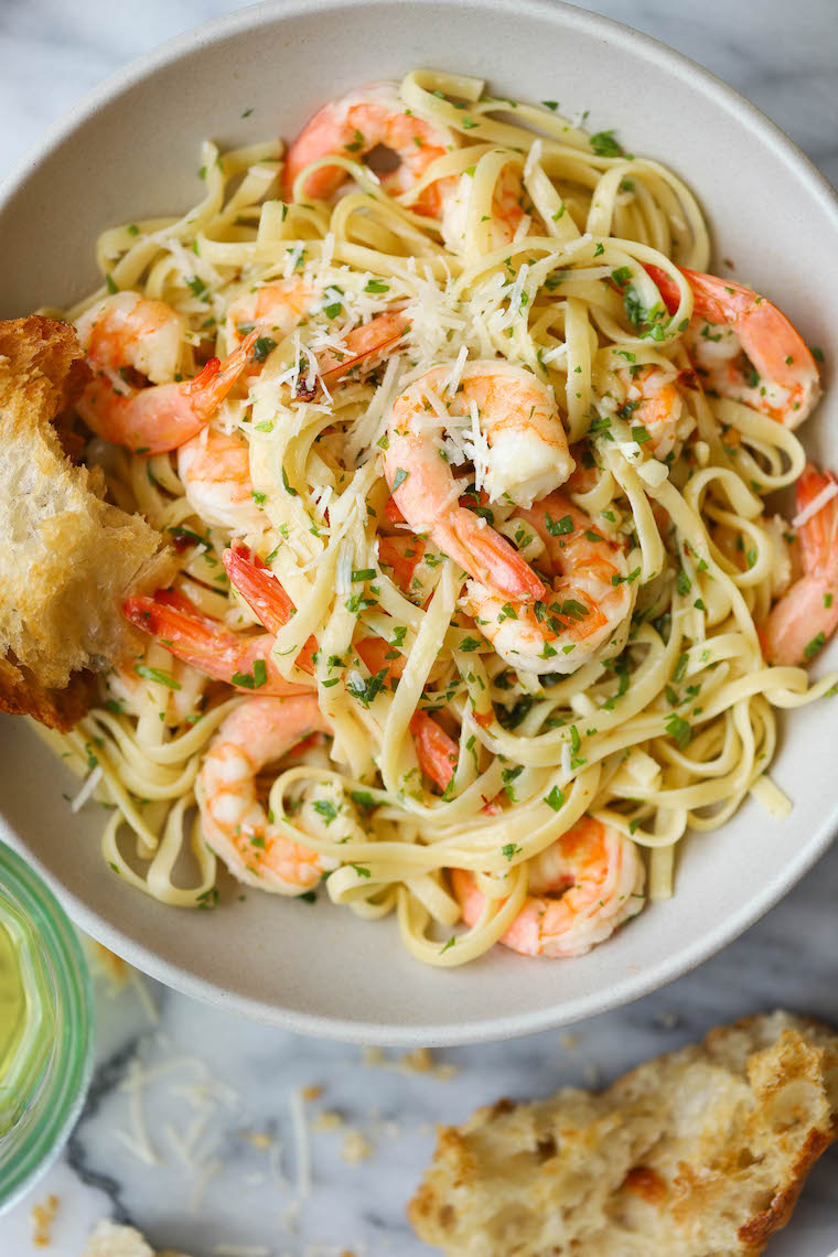 Shrimp Scampi - You won't believe how easy this comes together in just 15 minutes - perfect for those busy weeknights!